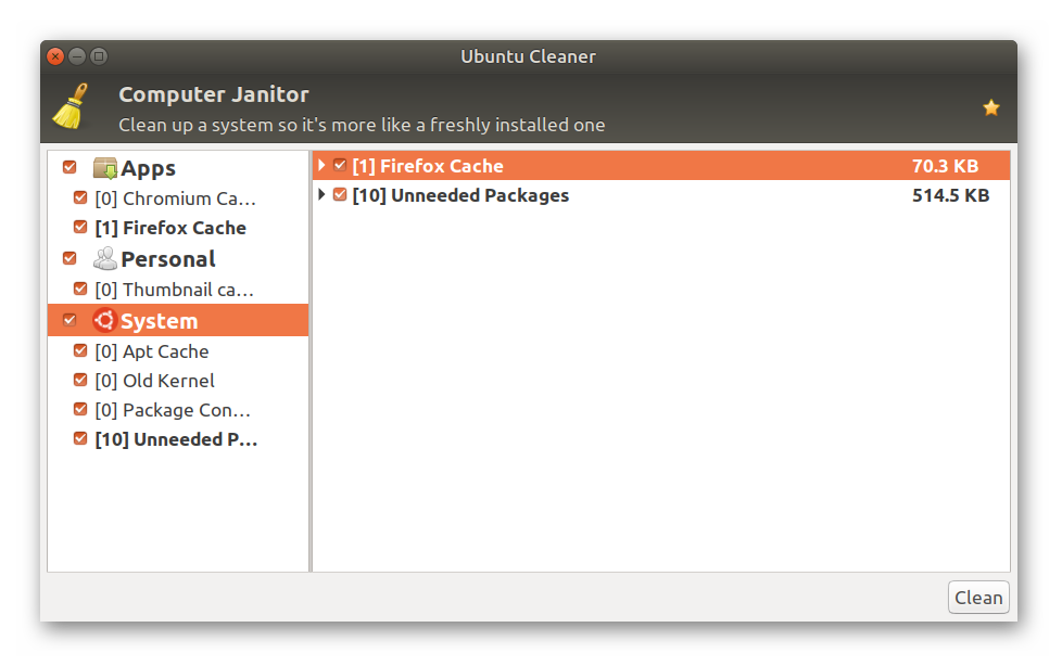 Картинка Ubuntu Cleaner
