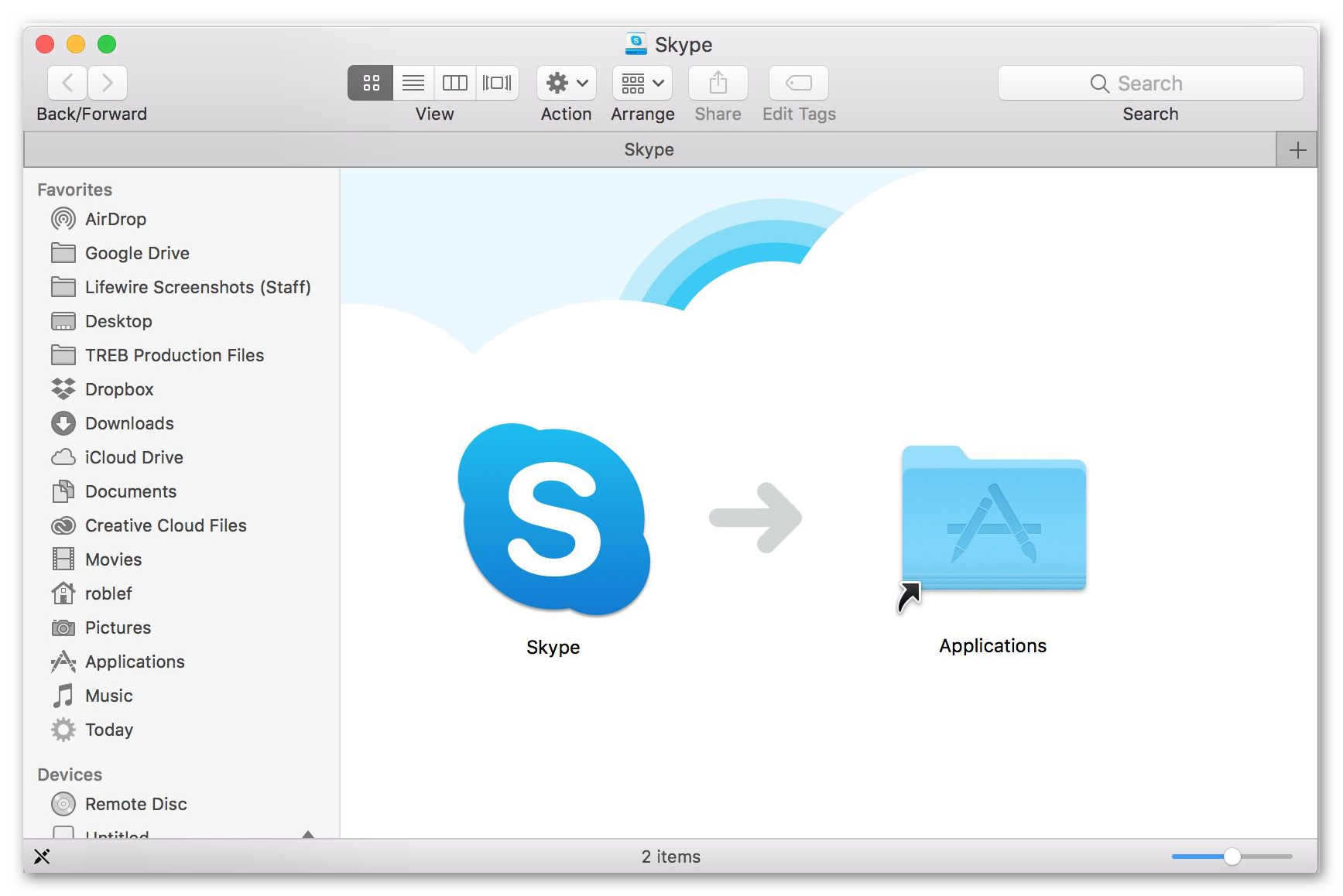 Установить Skype для Mac
