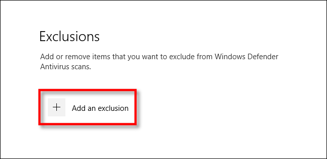 Как добавить исключения в Защитнике Windows в Windows 10 4