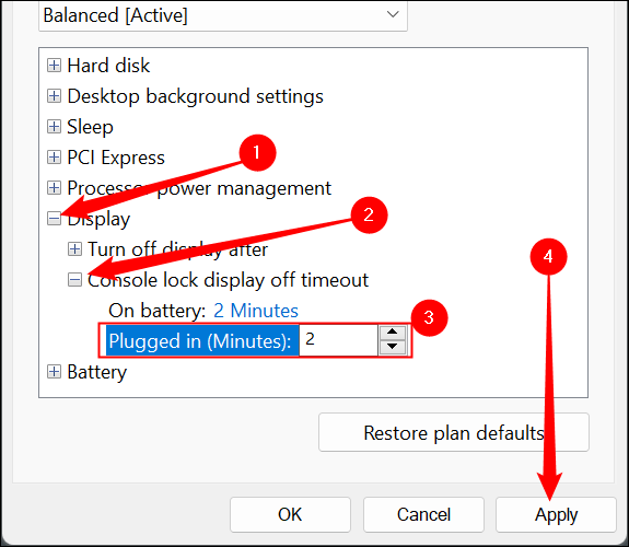 Как изменить время ожидания экрана блокировки Windows 11 10