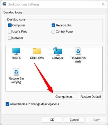 Как настроить значки в Windows 11 4