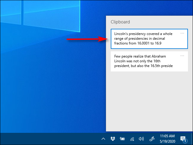 Как включить и использовать историю буфера обмена в Windows 10 4