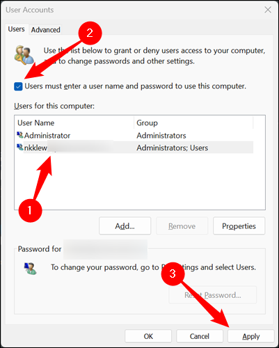 Как автоматически войти в Windows 11 6