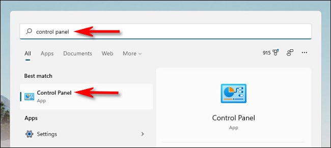 Как открыть панель управления в Windows 11 1