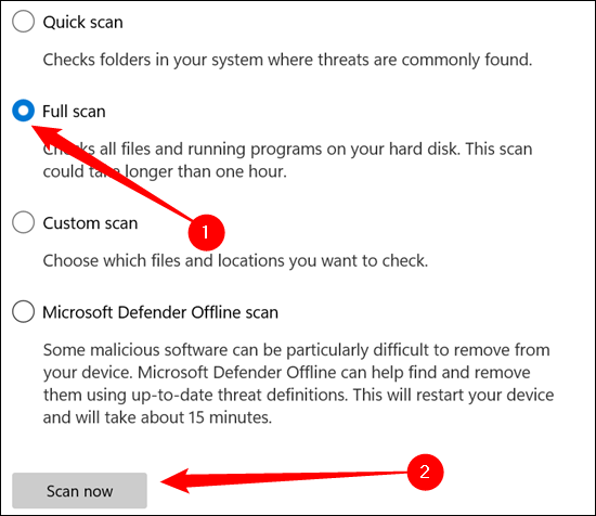 Как сканировать с помощью антивирусной программы Microsoft Defender в Windows 11 7