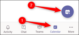 Teams Mobile Schedule Meeting