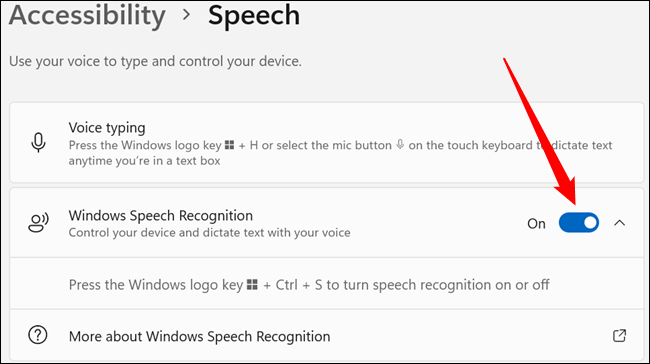 Как настроить голосовой доступ в Windows 11 4