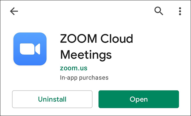 Обновите Zoom на Android.