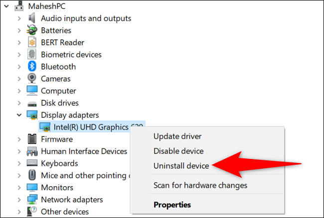 Как удалить драйверы дисплея в Windows 10 и 11 8