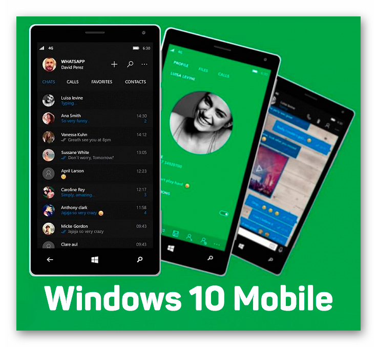 Картинка WhatsApp для Windows 10 Mobile