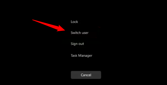 4 способа переключения учетных записей пользователей в Windows 112