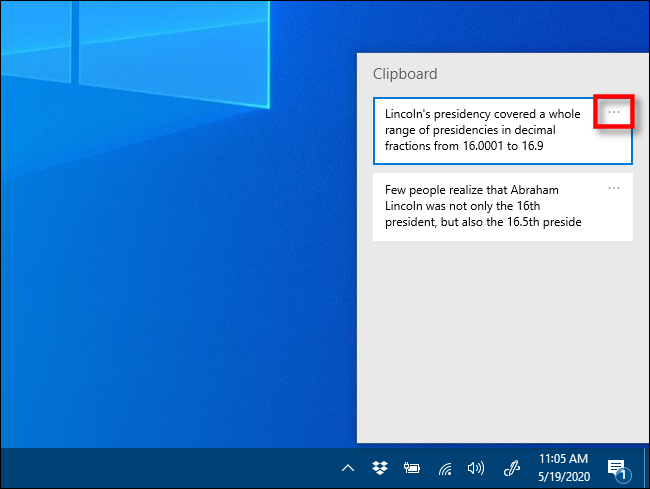 Как очистить историю буфера обмена в Windows 10 2