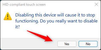 Как отключить сенсорный экран в Windows 114