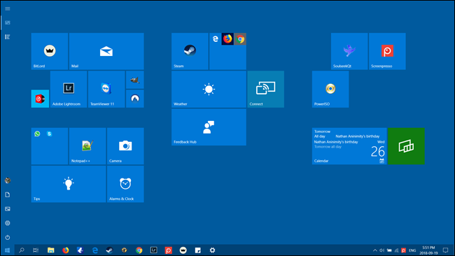 Как включить начальный экран в стиле Windows 8 в Windows 103