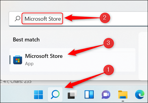 Открыть Microsoft Store.