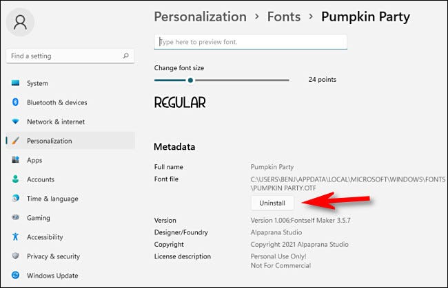 Как установить (и удалить) шрифты в Windows 116