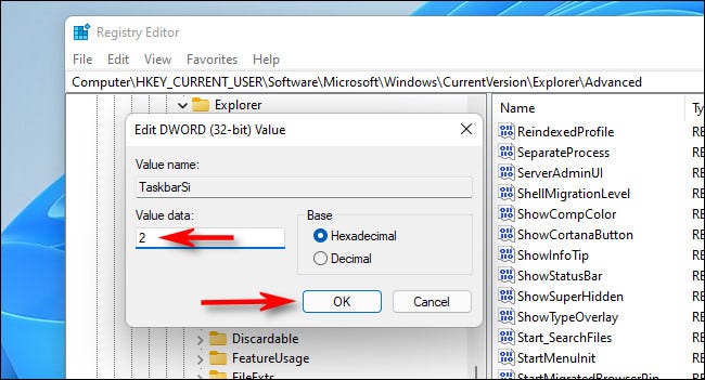 Как увеличить или уменьшить панель задач в Windows 114