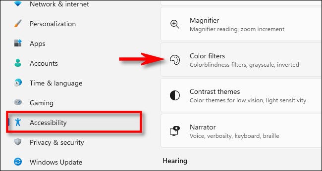 Как использовать цветовые фильтры в Windows 112