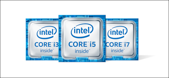 Логотипы Intel Core i3, i5 и i7.