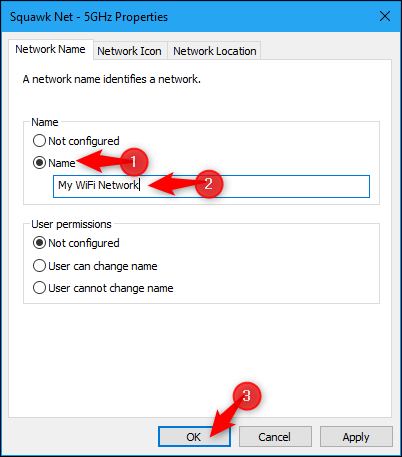 Как изменить или переименовать имя активного сетевого профиля в Windows 107