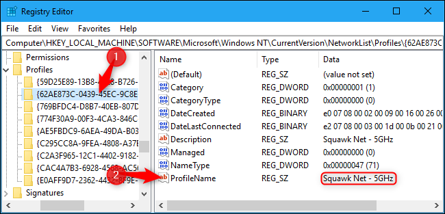 Как изменить или переименовать имя активного сетевого профиля в Windows 103