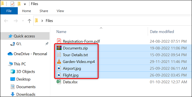Как выбрать несколько файлов в Windows4