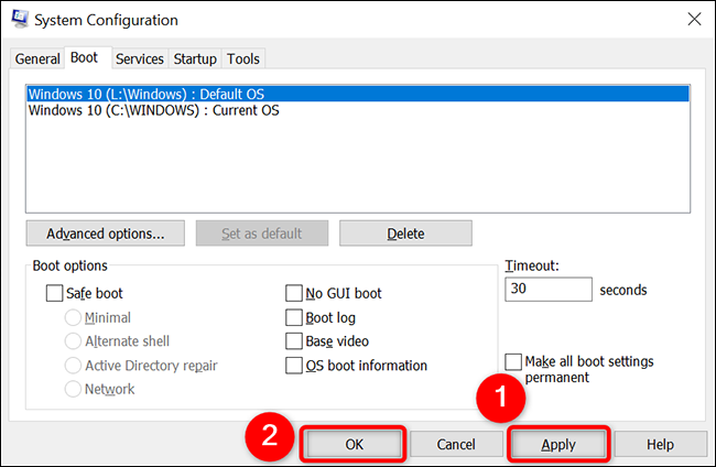 Как установить ОС по умолчанию в Windows Компьютер с двойной загрузкой8