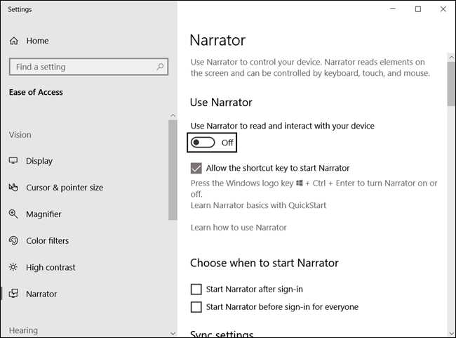 Как использовать Windows Narrator4