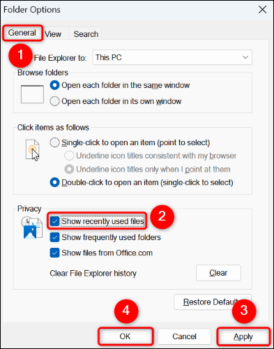 Как вернуть отсутствующее меню быстрого доступа в Windows 114